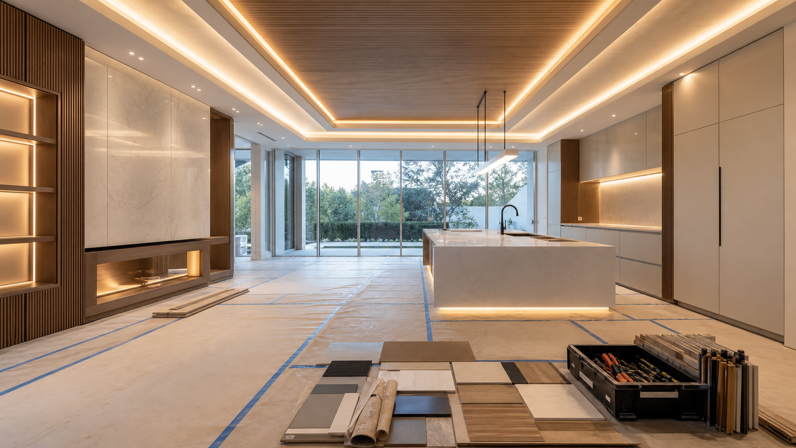 Premium interior project execution nearing final completion