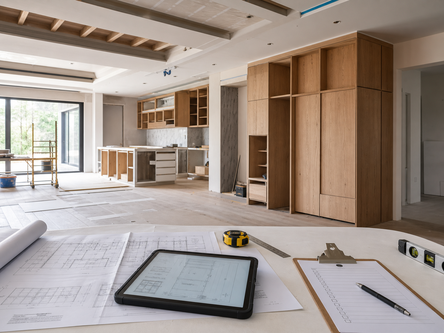 Professional interior site supervision and drawing review
