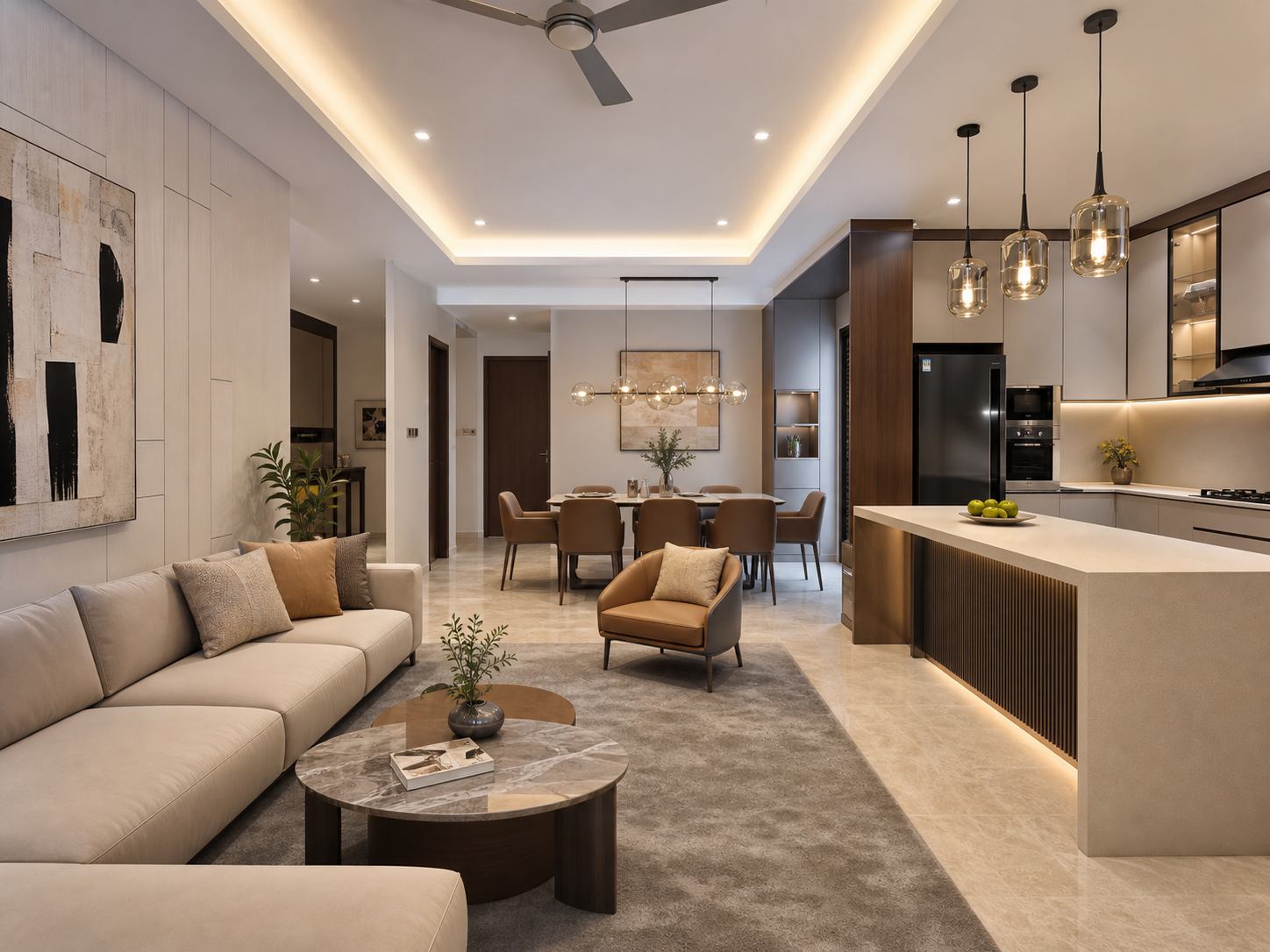 Completed turnkey interior solution