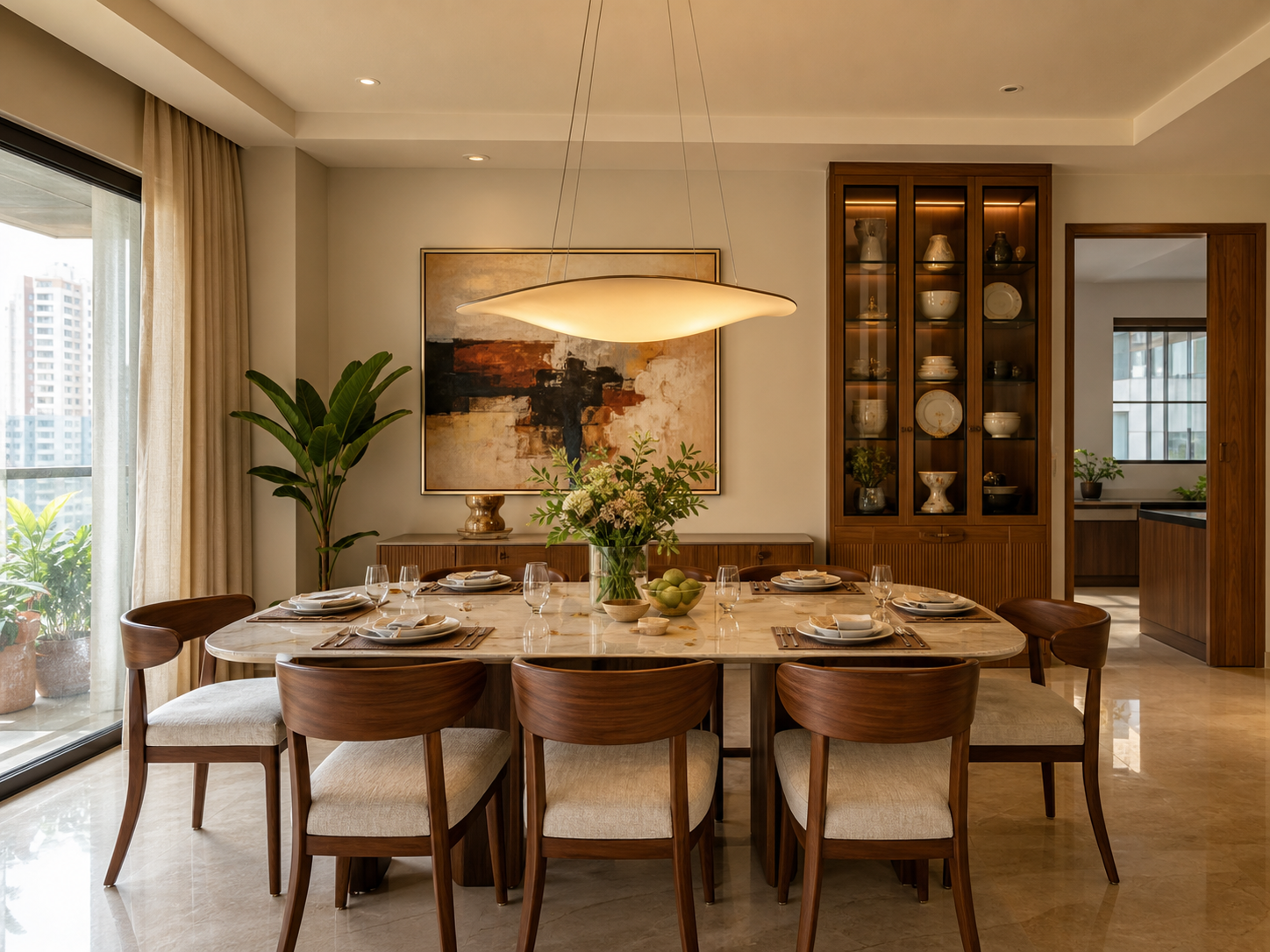 Elegant contemporary dining room design