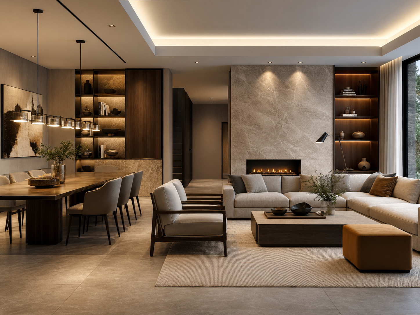 Photorealistic premium interior 3D view