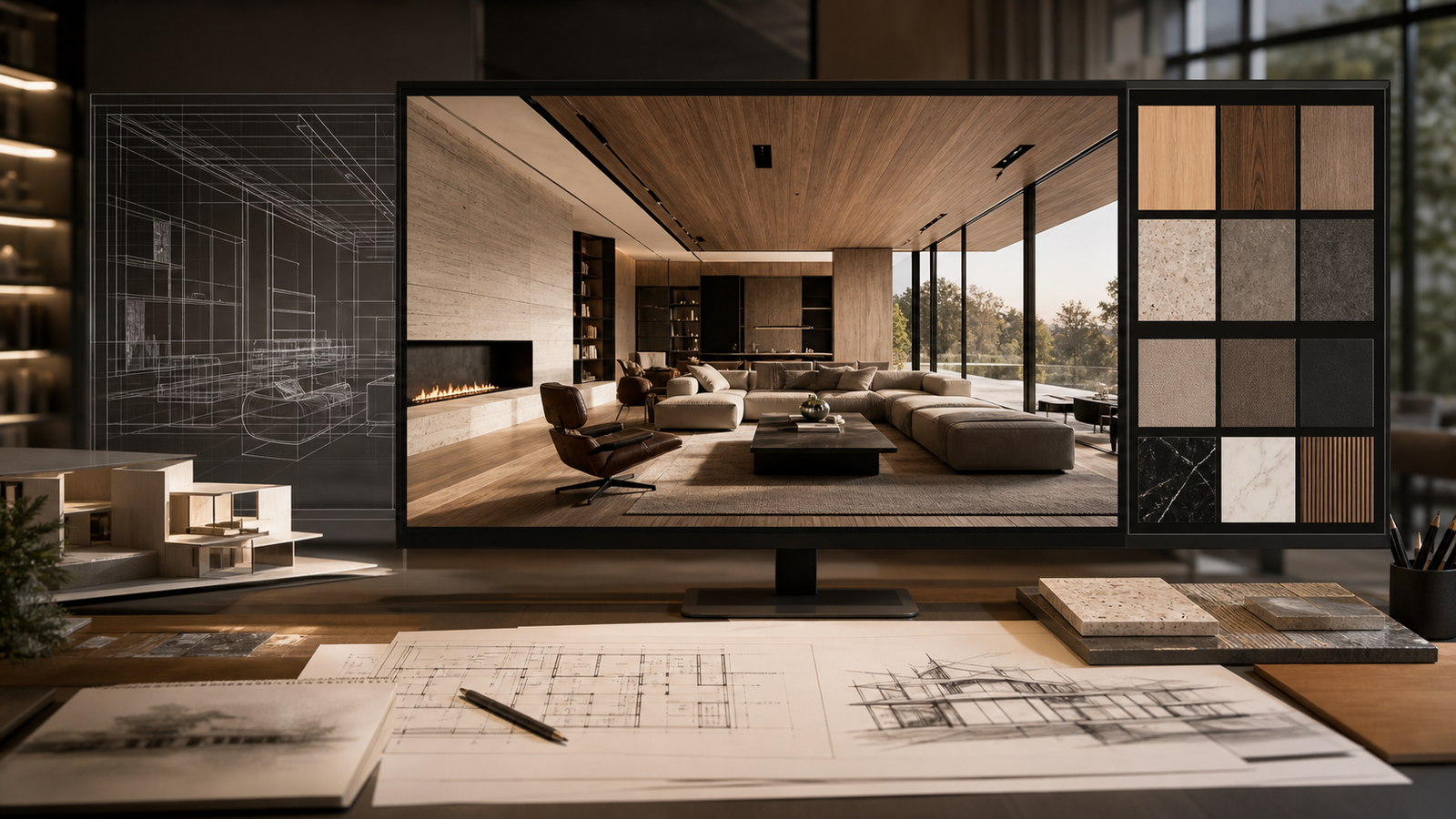 Premium architectural 3D design and visualization studio presentation